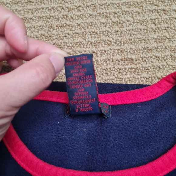 Ralph Ralph Lauren Navy Light Weight Fleece Lounge Top Navy M - Picture 4 of 12